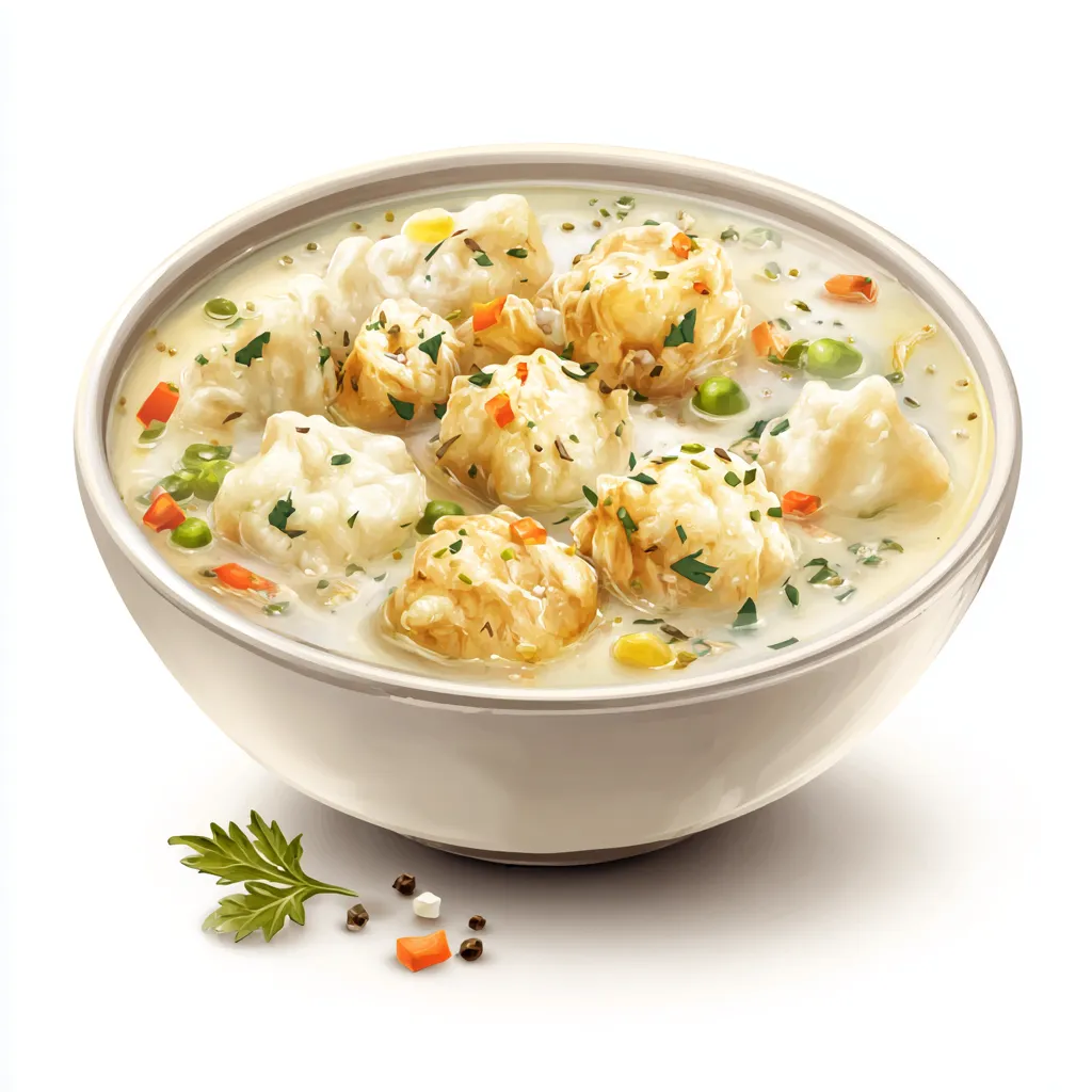 Chicken and Dumplings Recipe - Classic Southern Comfort 3 chicken and dumplings vector